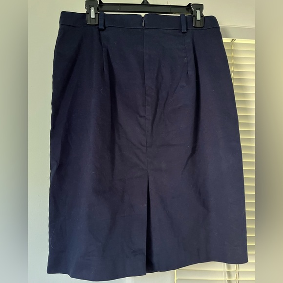 **donated** JCrew Dark Blue Pencil Skirt, size 8 - Picture 2 of 8